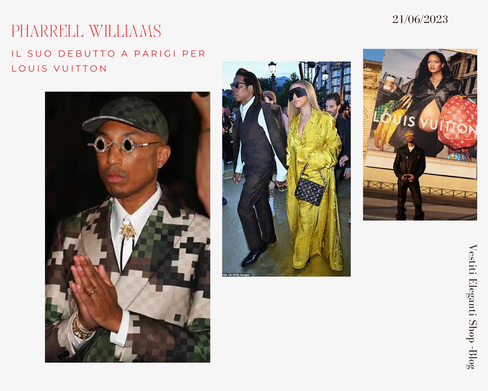 Pharrell Williams per Louis Vuitton al debutto a Parigi - Moda 